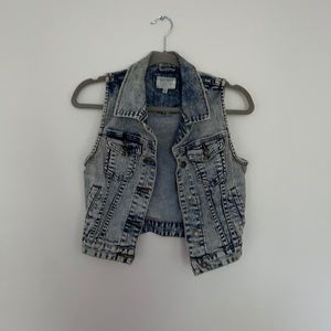 Jeans jacket vest
